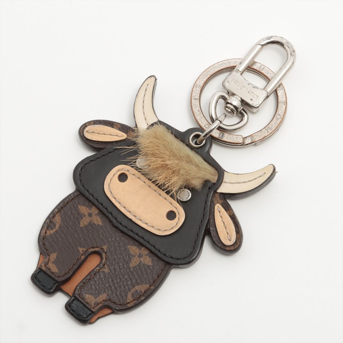 美品 ルイヴィトン モノグラム ポルト クレ LV オックス キーホルダー