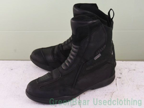 W481 ルーマニア製 HEIN GERICKE ビンテージ バイクブーツ 良い味 黒 ブラック メンズ 27cm