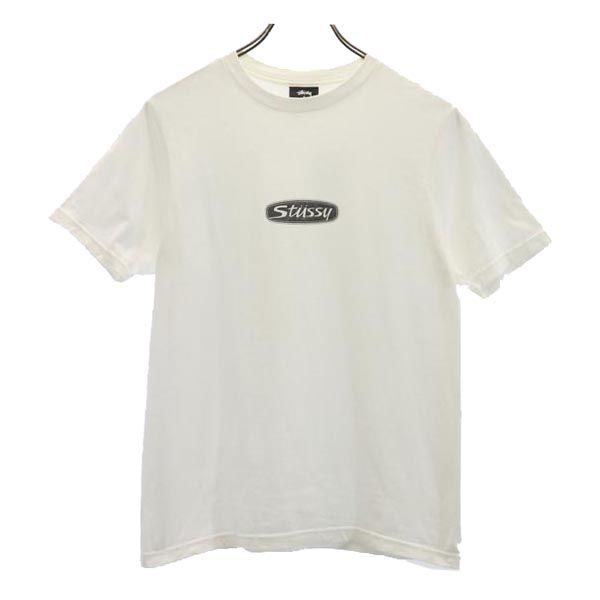 ステューシー プリント 半袖 Tシャツ S ホワイト系 STUSSY メンズ 【中古】  【230611】 メール便可