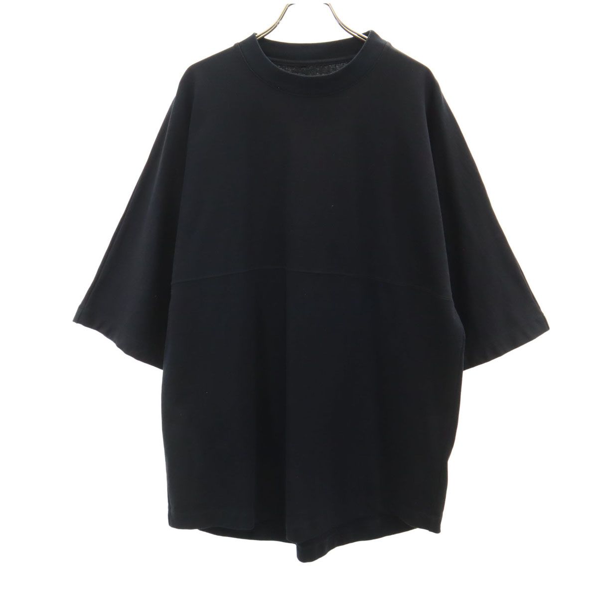 NUMBER(N)INE ナンバーナイン 日本製 5分袖 Tシャツ 3 ブラック メンズ 