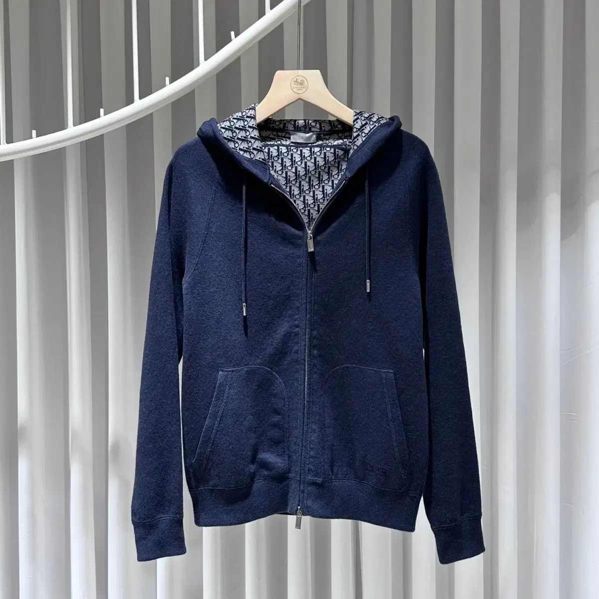 【雷市場（ポンジャン）商品韓国直送】 DIOR(ディオール) オブリーク カシミア フード付き ジップアップパーカー ／ S