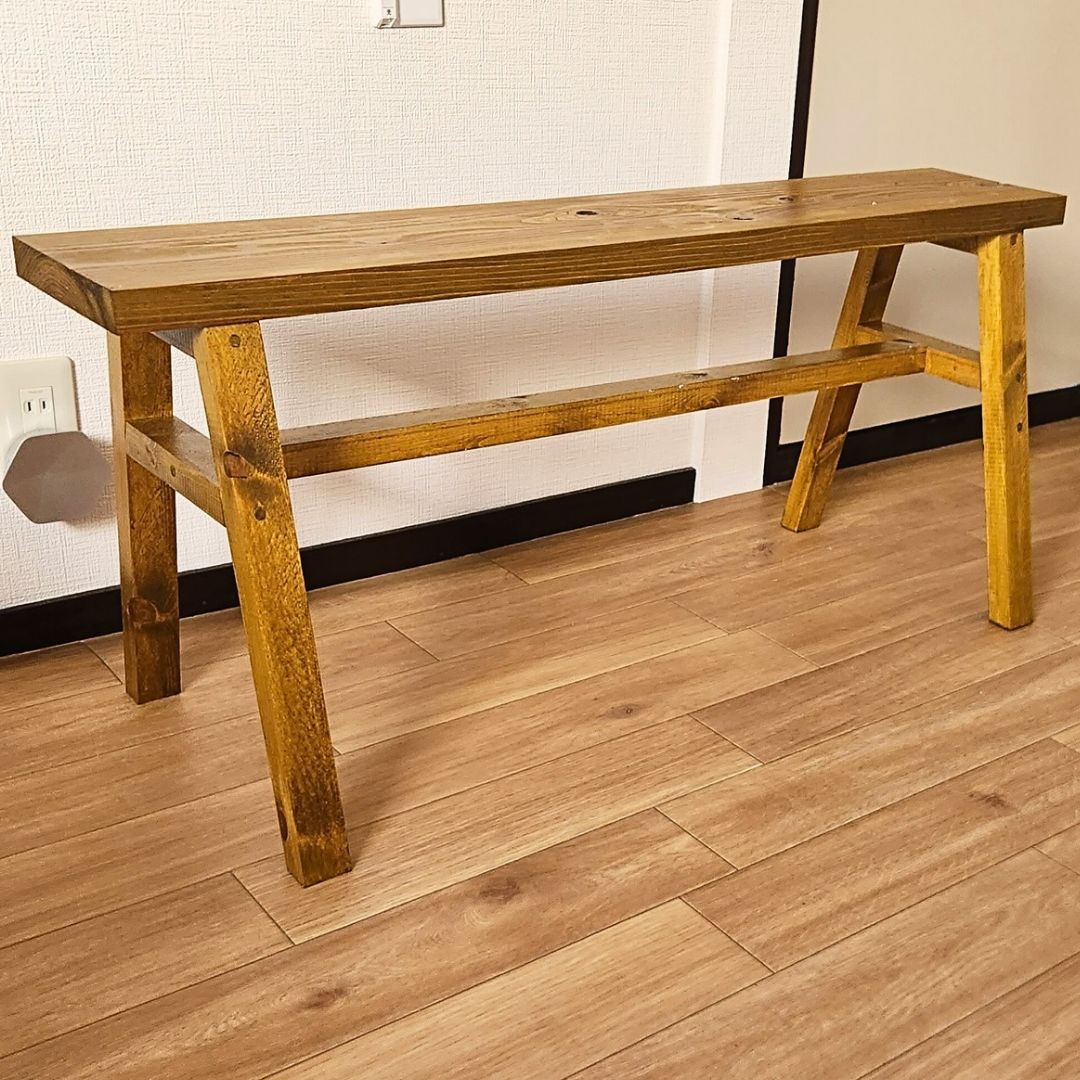 新生活を彩るシンプルな木製/ベンチ/スツールチェア