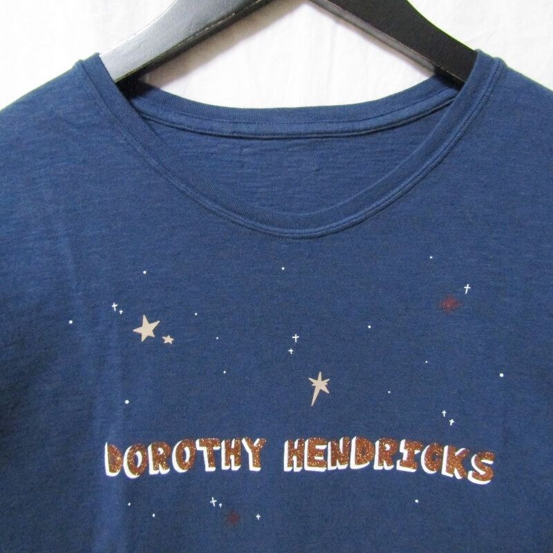 Dorothy Hendricks ドロシー ヘンドリックス 半袖Tシャツ DH0001 GLITTER PRINT TEE ネイビー  27108265 - メルカリ