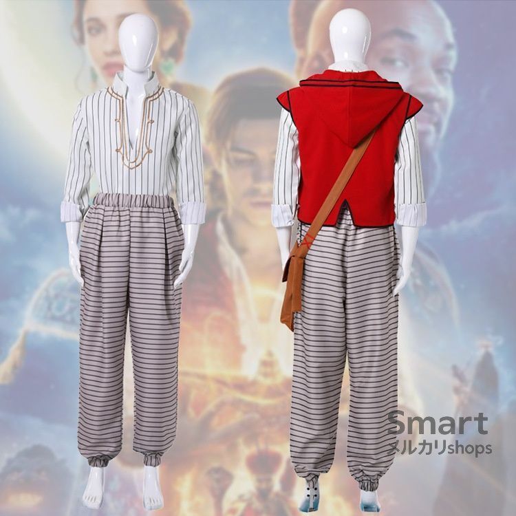 コスプレ 衣装 アラジン 実写映画版 王子風 アニメ 仮装 ハロウィン 舞台キャラクター服 M250830-8