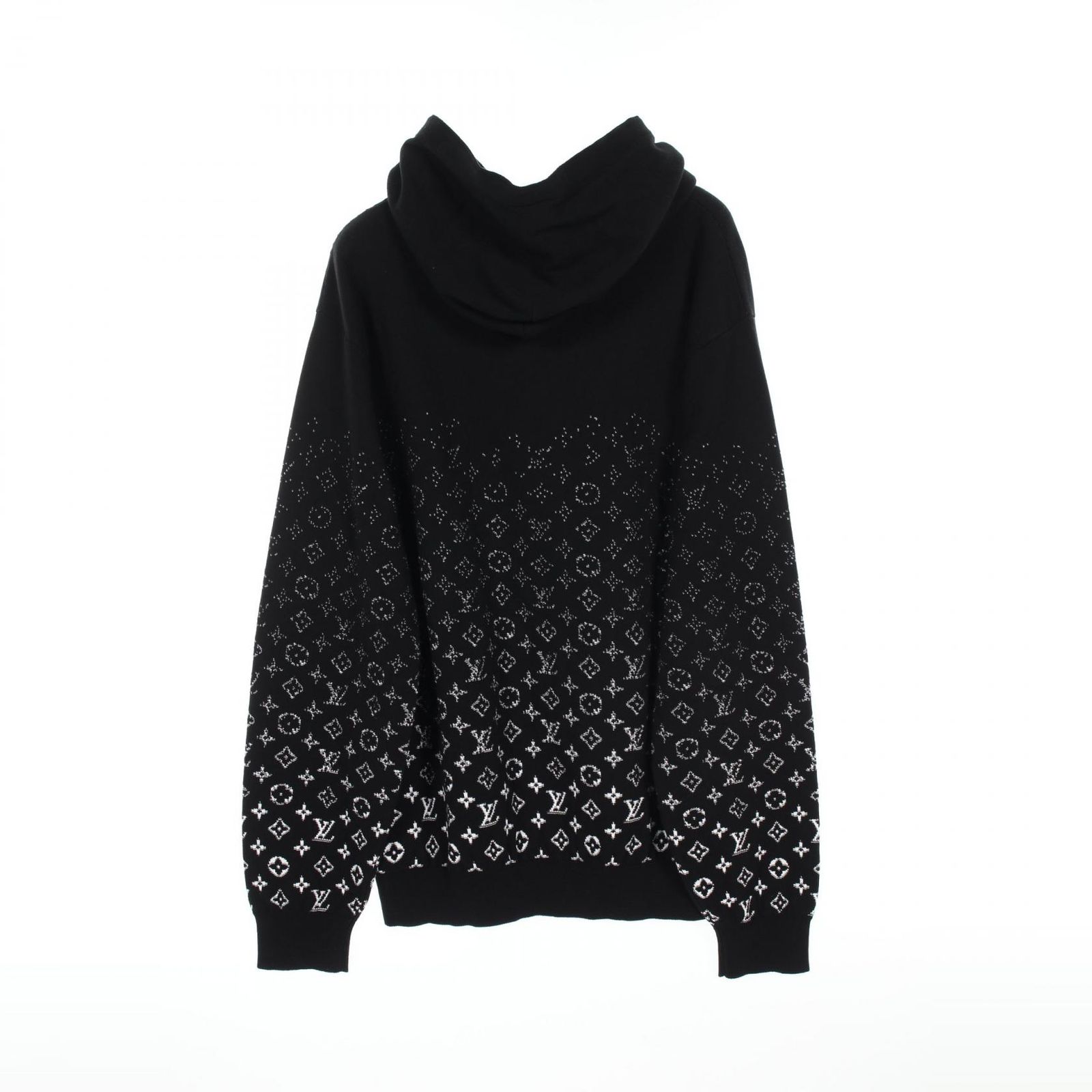 ルイヴィトン モノグラム　グラディエントプルオーバーパーカー メンズ M ルイヴィトン/パーカー/黒×白/サイズ：Mの買取実績【ブランディア】