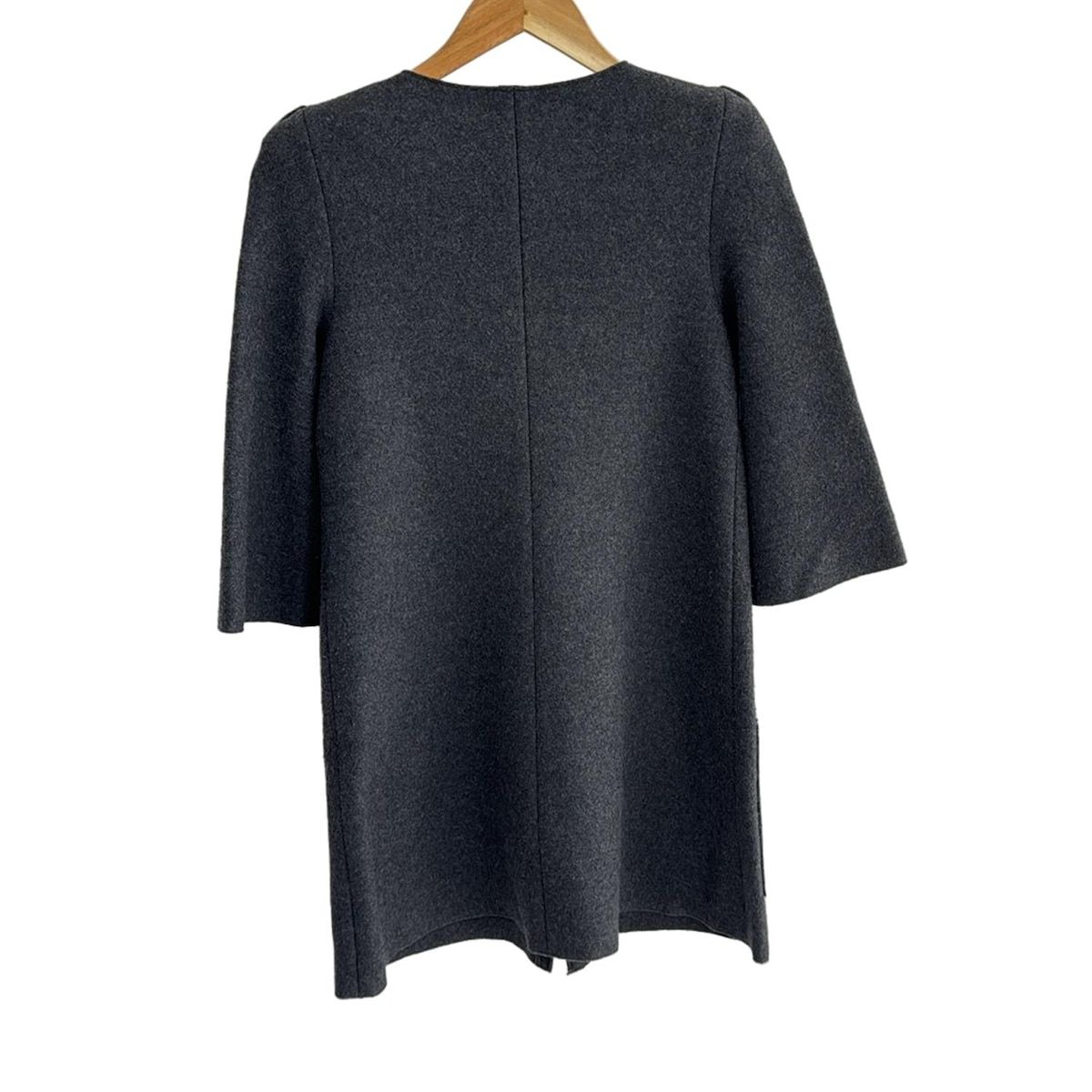 FOXEY フォクシー コート サイズ38 M レディース - 27618 ダークグレー 長袖 肩パッド 冬