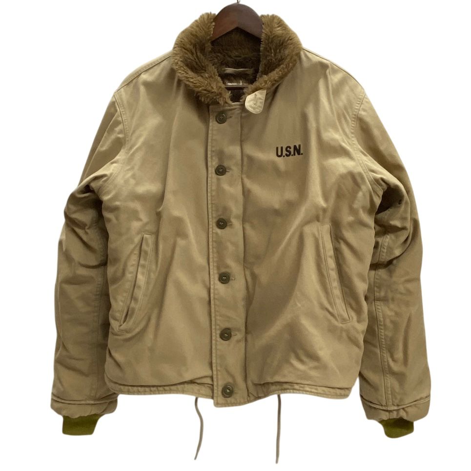 ネイビーデパートメント NAVY DEPARTMENT U.S.N N-1 デッキジャケット ジャケット ベージュ 40サイズ 201MT-4520 VB