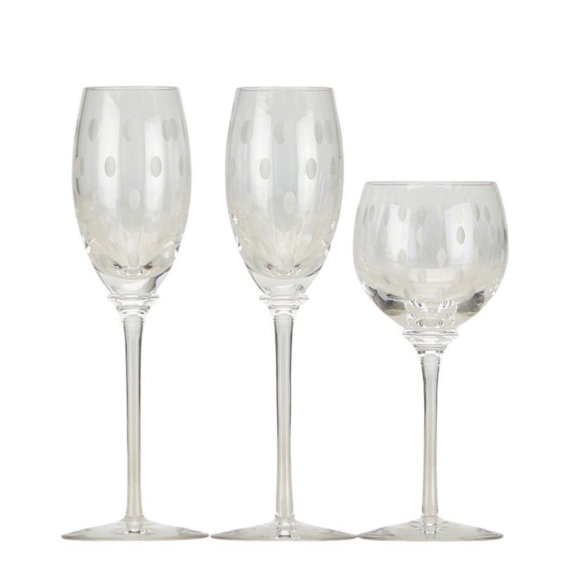 エルメス ファンファーレ ワイングラス1点 シャンパングラス2点 セット