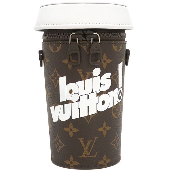 ルイヴィトン LOUIS VUITTON ショルダーバッグ エブリデイLV コーヒーカップ モノグラムキャンバス モノグラム×ホワイト ブラウン金具 茶 M80812 RFID 保存袋