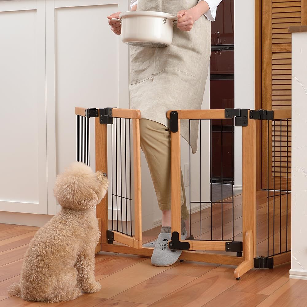 木製おくだけスイングペットゲート ワイド - メルカリ