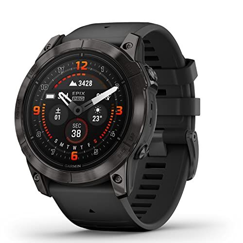 ガーミン GARMIN epix Pro 51mm Sapphire Ti Carbon Gray DLC|Black 日本正規品 心電図 ECG アプリ対応モデル