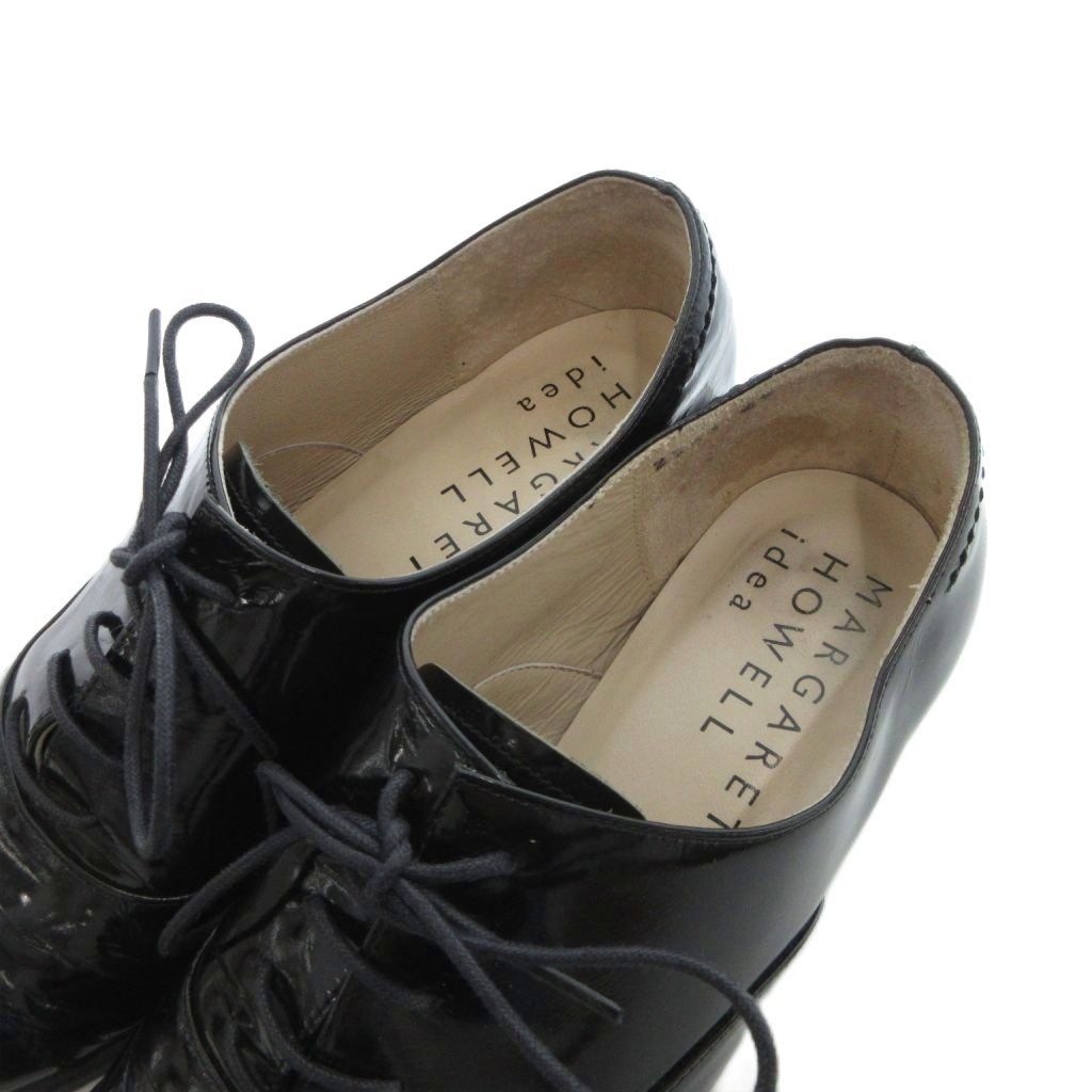 【美品】MARGARET HOWELL マーガレットハウエル　エナメルシューズ マーガレットハウエル MARGARET HOWELL idea レースアップ