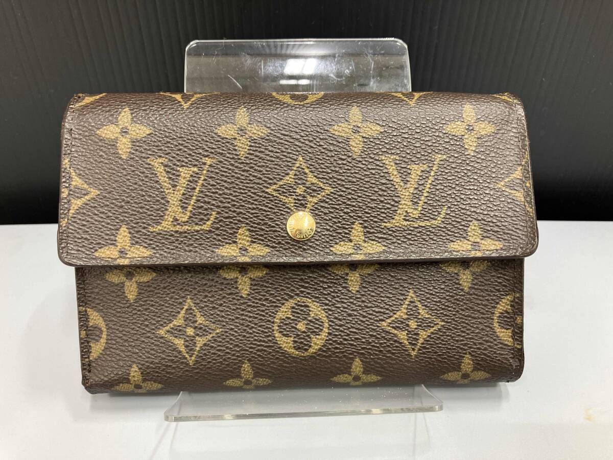 ルイヴィトン 三つ折り財布 モノグラム エテュイパピエ パスケース付 ルイ・ヴィトン 三つ折り財布 パスケース付き ポルトトレゾール