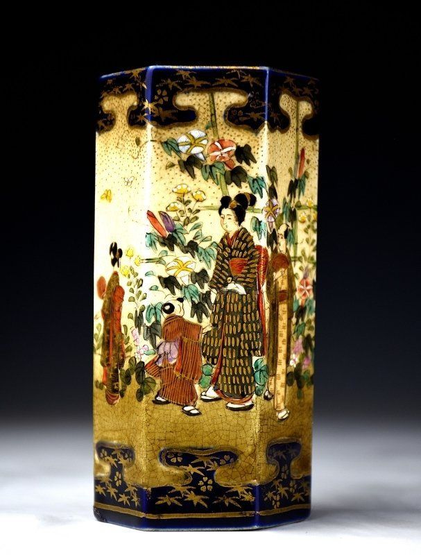 【骨董品】古清水瑠璃金彩手瓶子 骨董品】古清水瑠璃金彩手瓶子