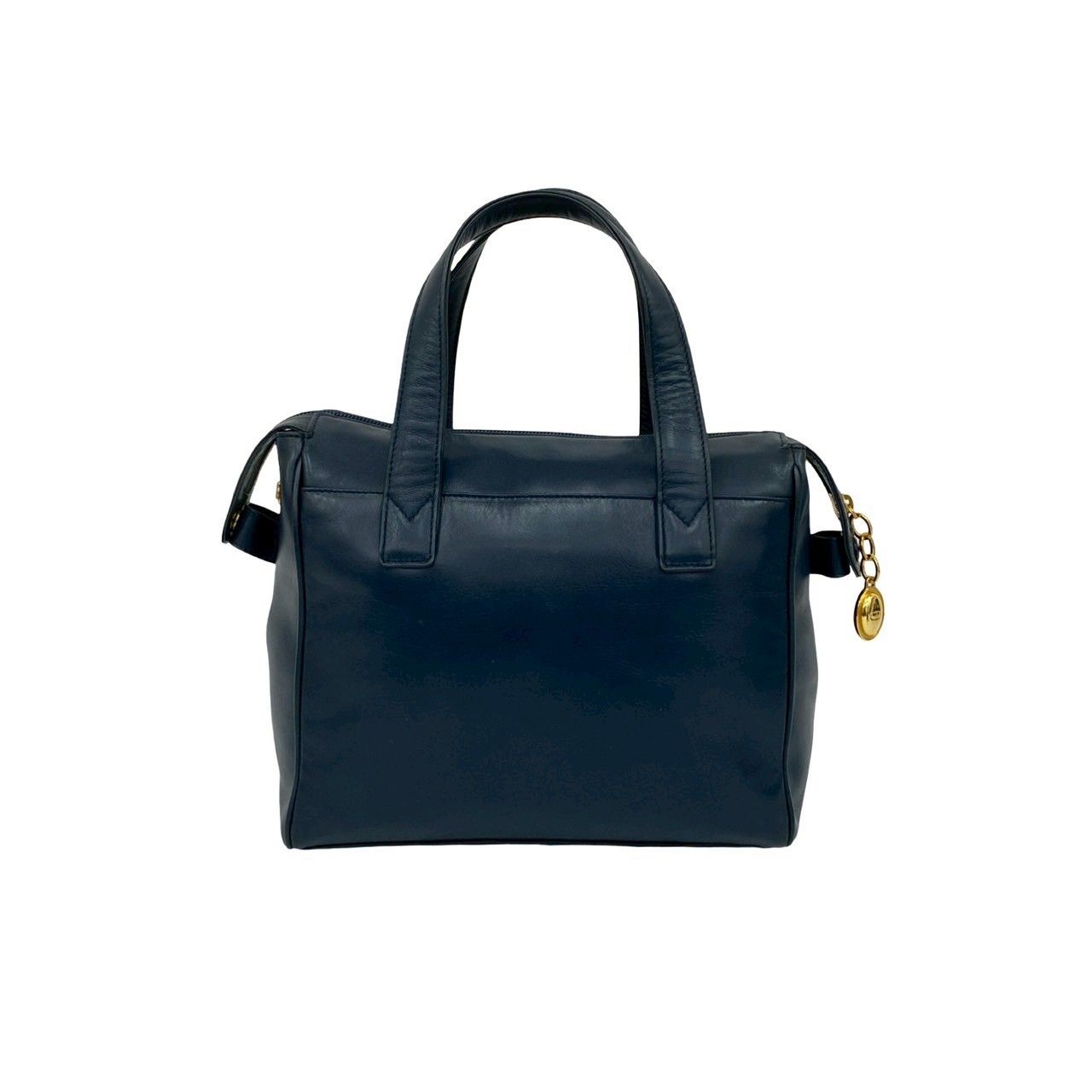 極 美品 Christian Dior ディオール CD ロゴ 金具 レザー 本革