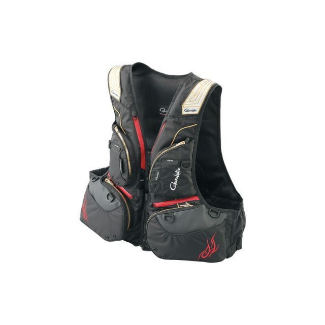 がまかつ フローティングベスト GM-2180 黒×赤×金 Lサイズ 楽天市場