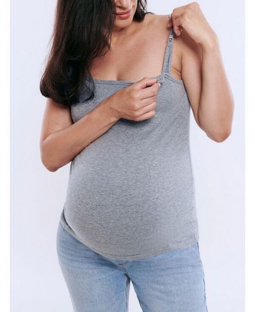 売れ筋商品|||マザーフッドマタニティ カットソー トップス レディース Women's Clip Down Nursing Tank Top Cami - Motherhood Maternity Heather grey Heather Grey Clip Down Nursing Cami | Motherhood