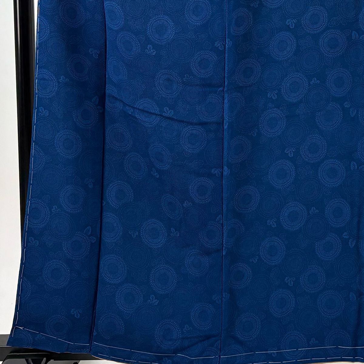 美品 小紋 縮緬地 ブルーグレー 萩 トールサイズ 身丈168cm 裄丈66cm 美品 小紋 縮緬地 ブルーグレー 萩 トールサイズ 身丈168cm 裄丈