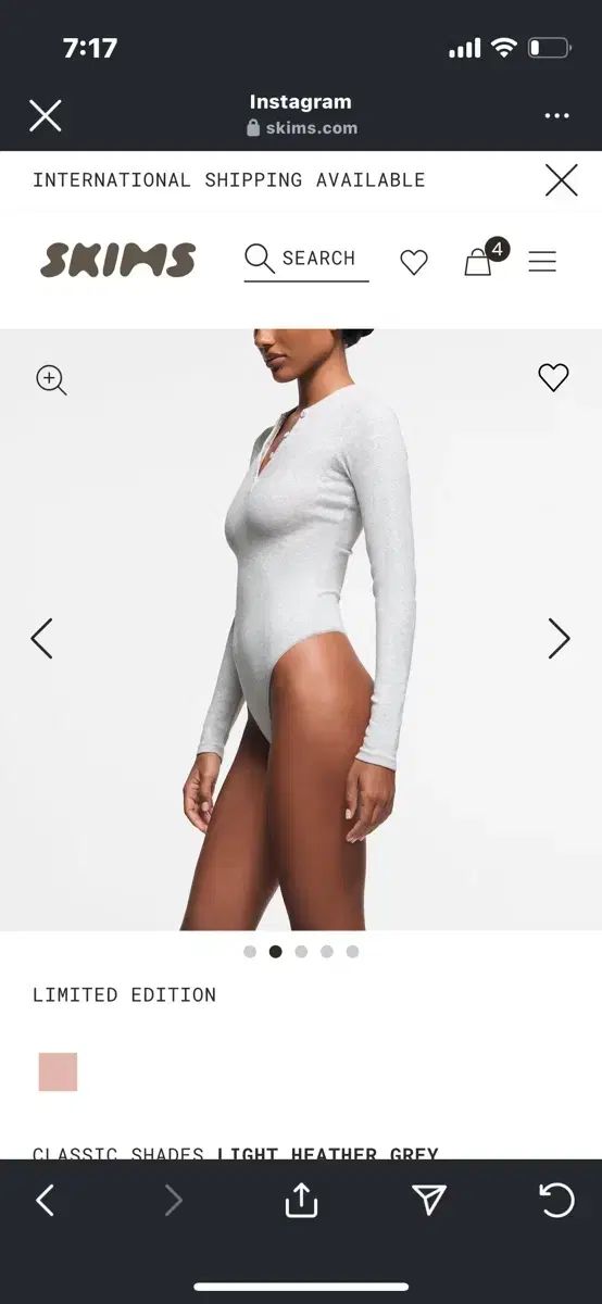 SKIMS ブラック ボディスーツ 長袖 SKIMS ブラック ボディスーツ 長袖 skims ボディスーツ