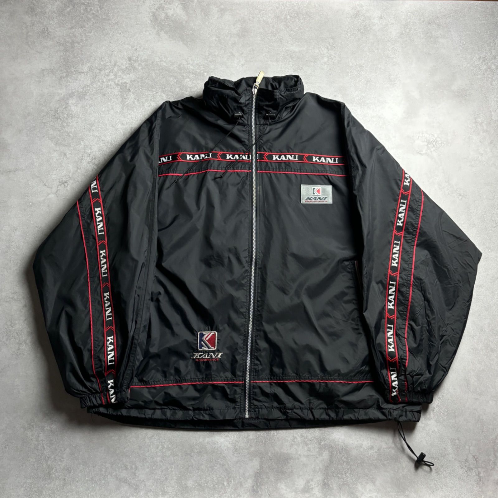 y2k ○ KARL KANI カールカナイ ○ バック ビッグ ロゴ プリント 