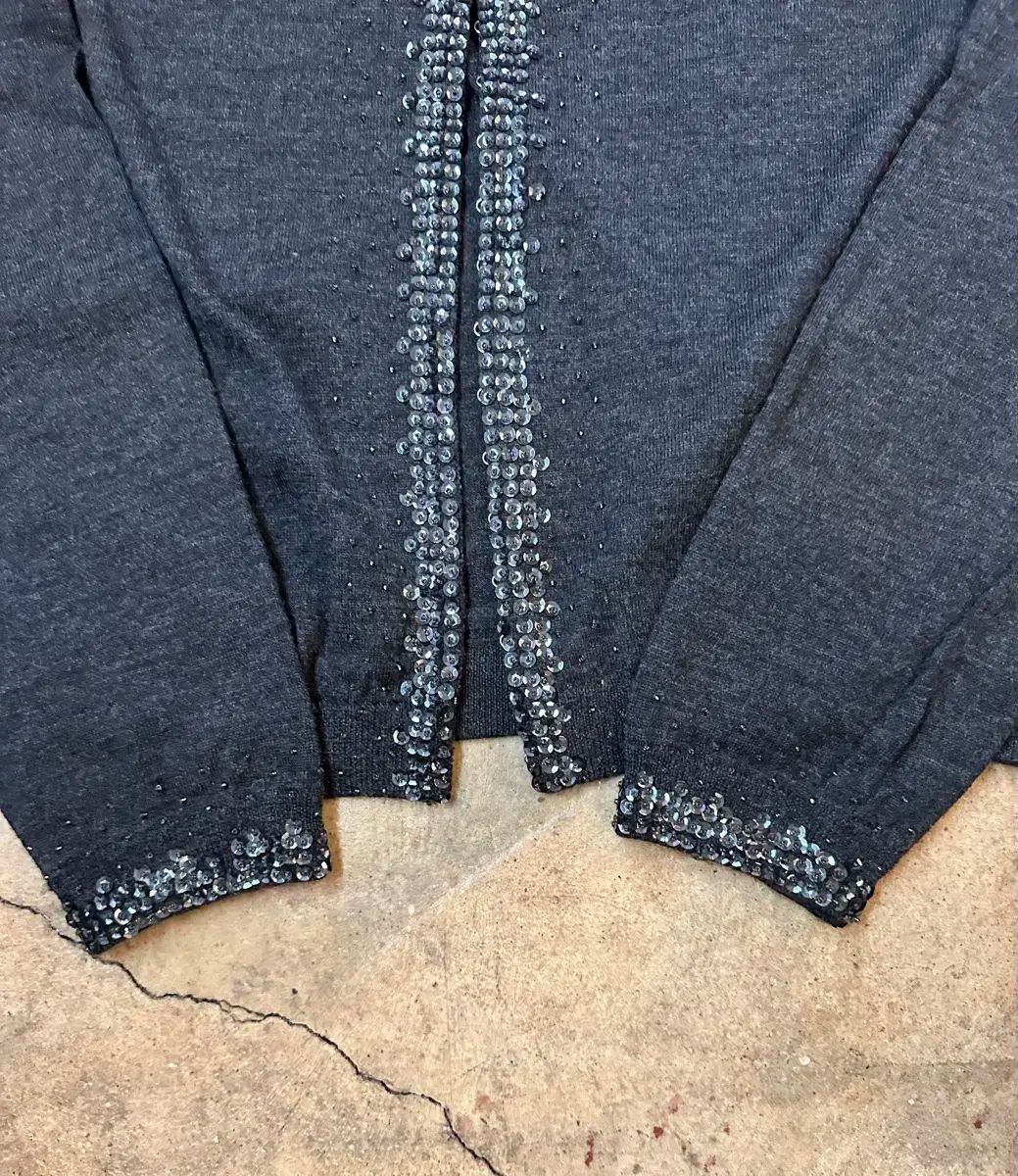 ビーズディテール カーディガン