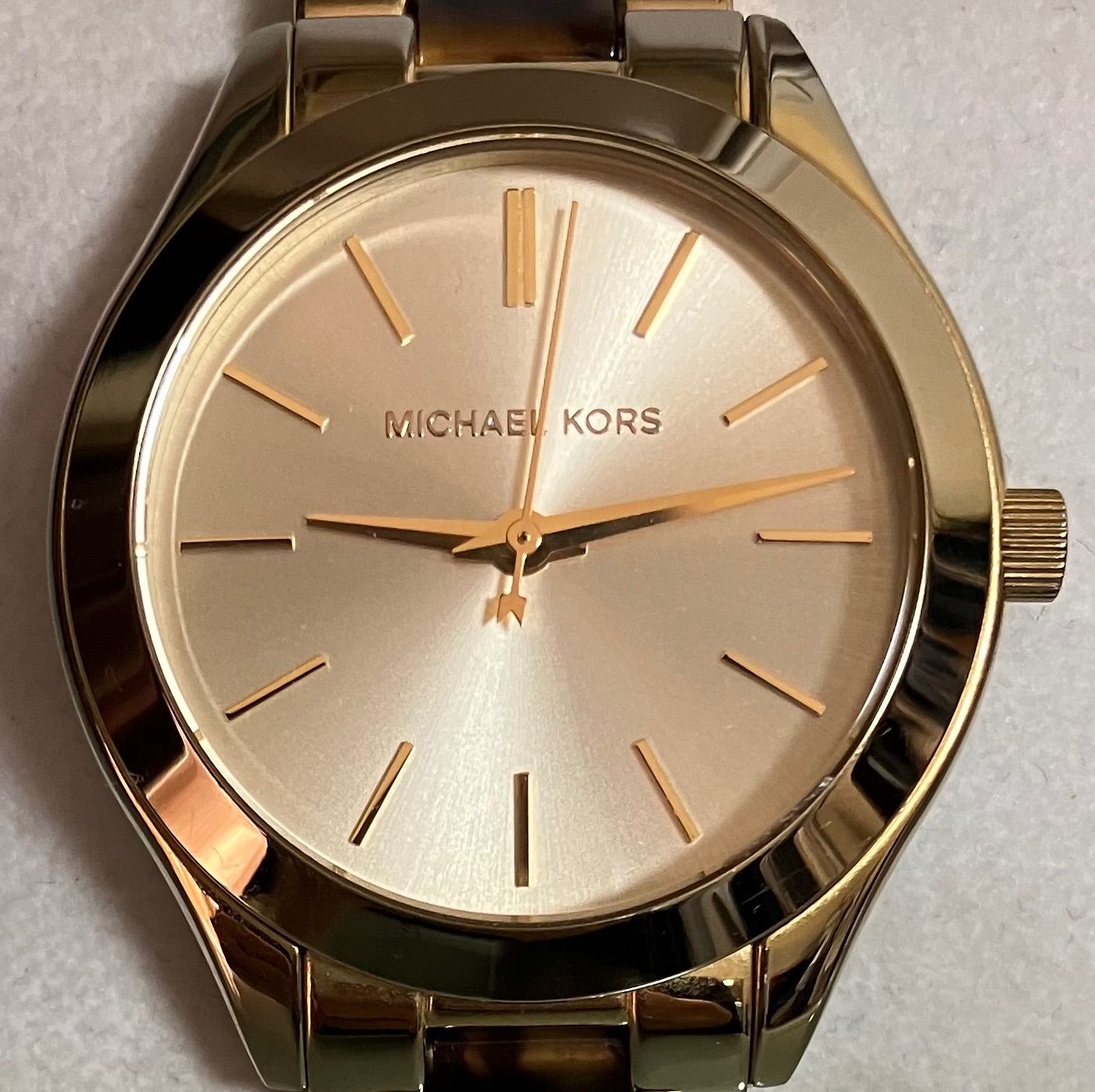 ☆稼動品☆MICHAEL KORS☆スリムランウェイ☆MK-3710☆クォーツ  