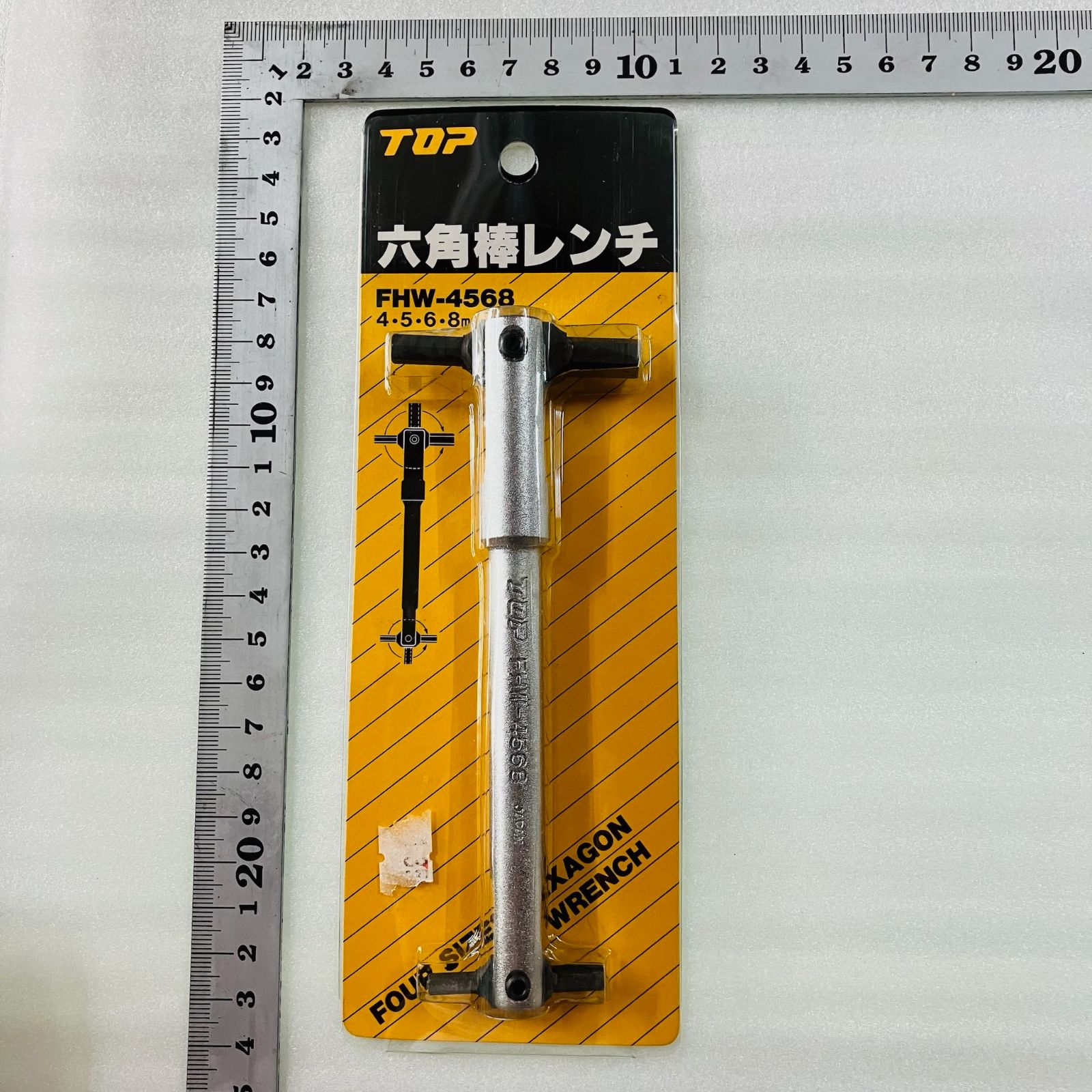 回転式六角棒レンチ 4・5・6・8ｍｍ FHW-4568 TOP トップ - リサイクル