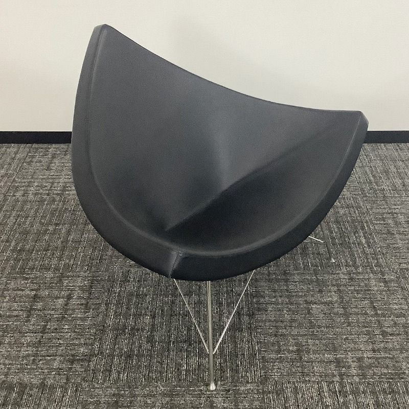 ココナッツチェア ブラック リプロダクト ブラック 訳アリ品 ラウンジチェア パーソナルチェア ジェネリック デザイナーズ家具 1人用 1人掛け 地域