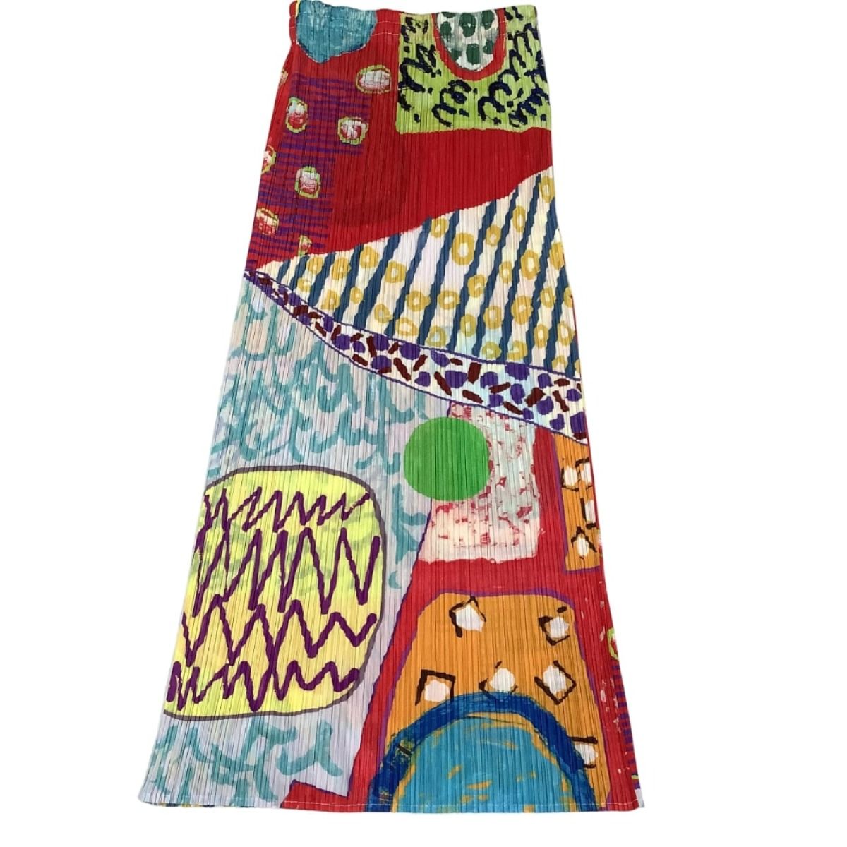 ♪♪ISSEY MIYAKE イッセイミヤケ PLEATS PLEASE スカート 葉っぱ柄  