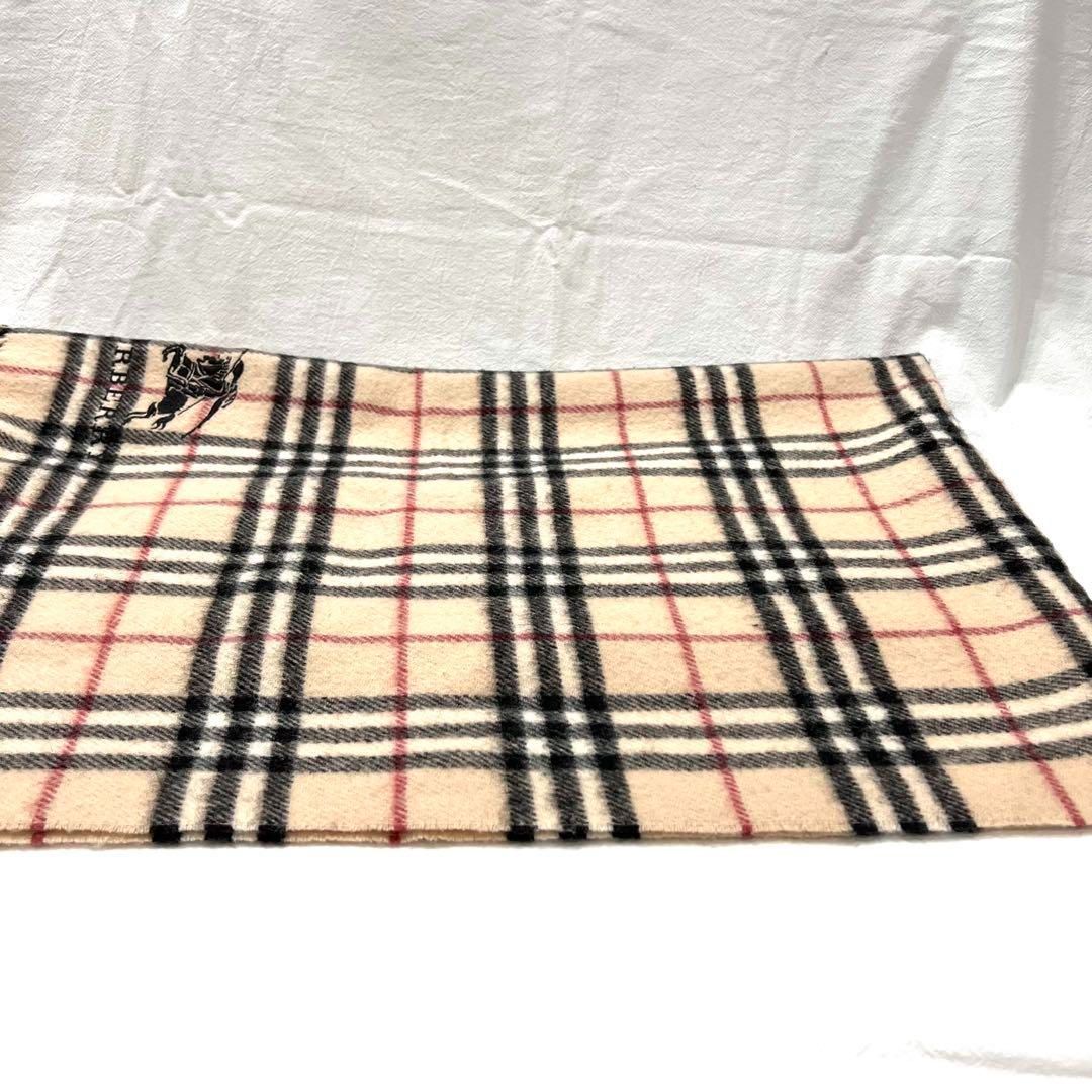 BURBERRY バーバリー チェック柄ウールブランケット　膝掛け チェック・ウールカシミア・ブランケット (サンド) | Burberry