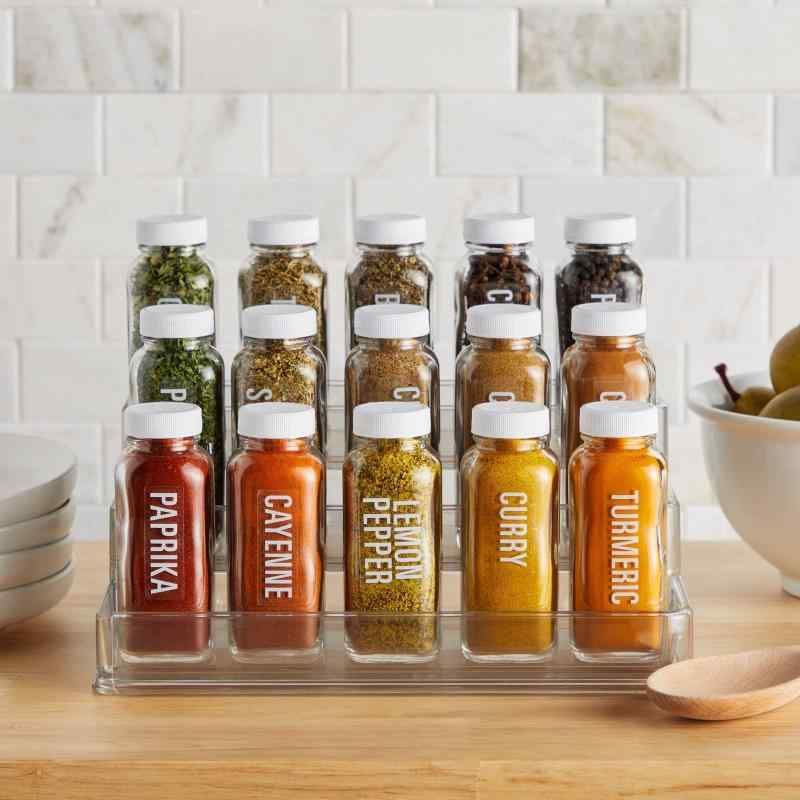 Talented Kitchen 134 スパイスジャーラベル印刷済み- 134 ホワイト全