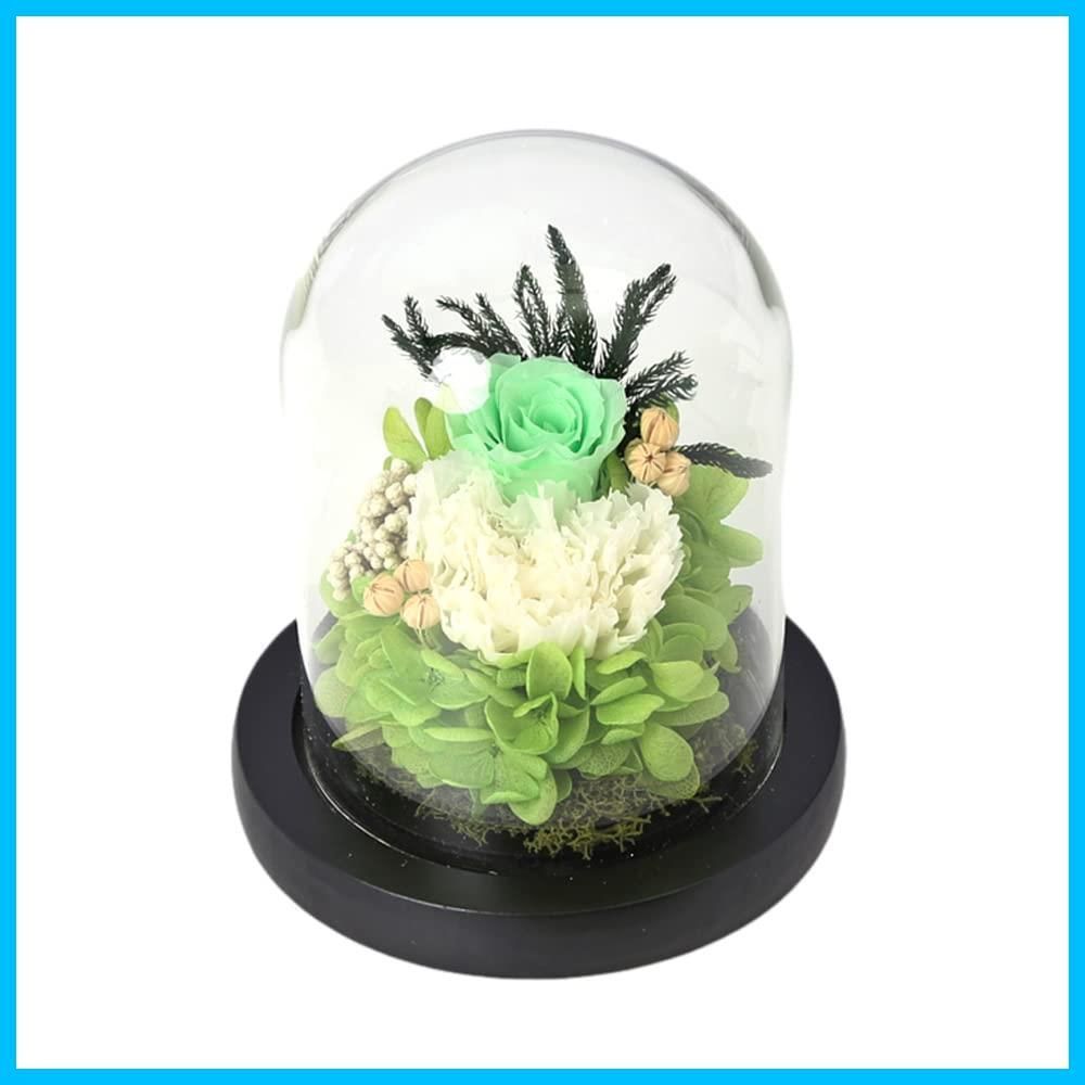 【新着商品】プリザーブドフラワー仏花 お供え花 お仏壇用 ガラスドームアレンジメント 清華 C25000