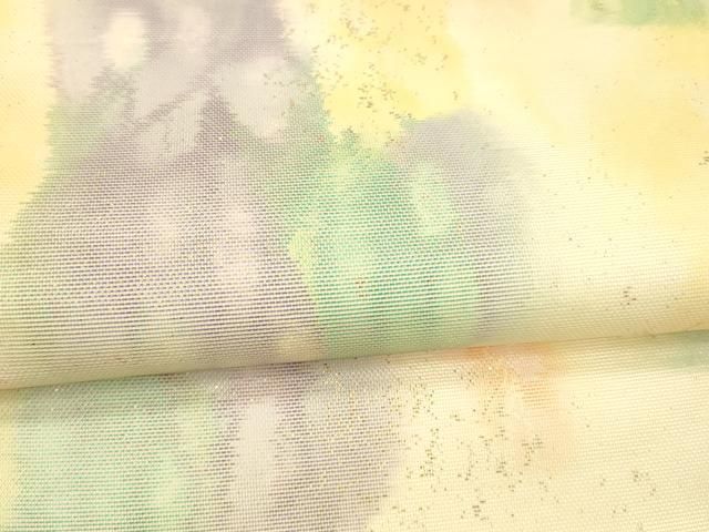 九寸開き名古屋帯 霞文