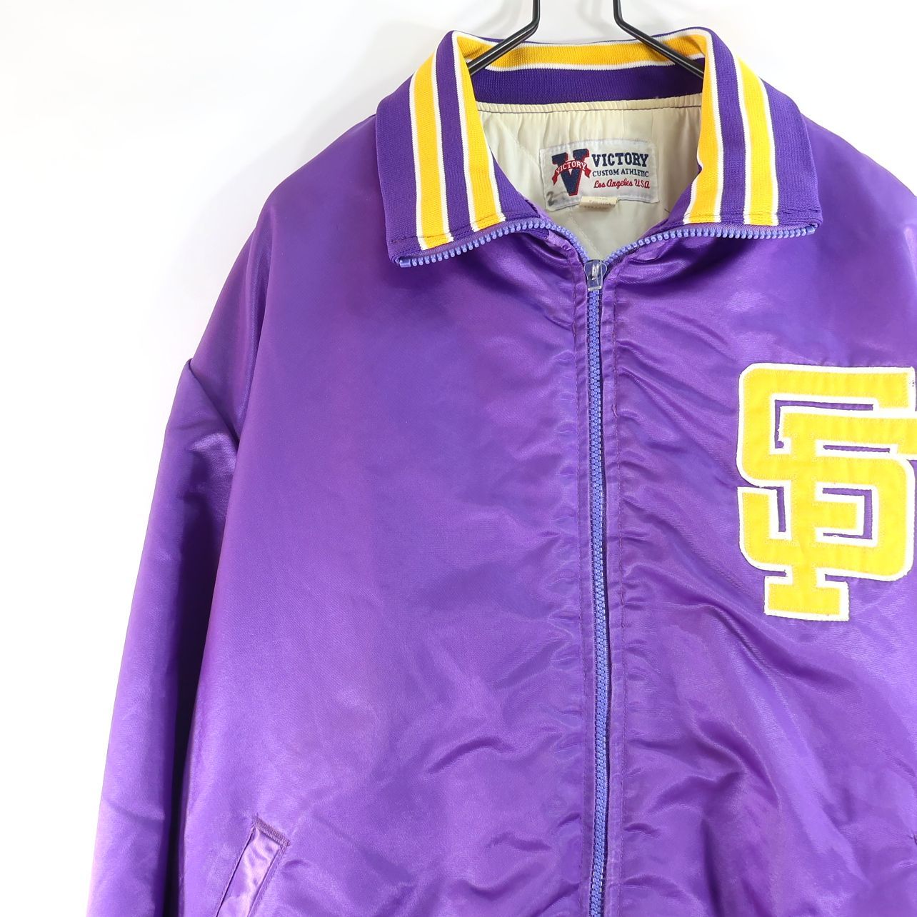 90s US古着☆ビクトリー ナイロンスタジャン USA製 SIZE 3XL ビッグ 