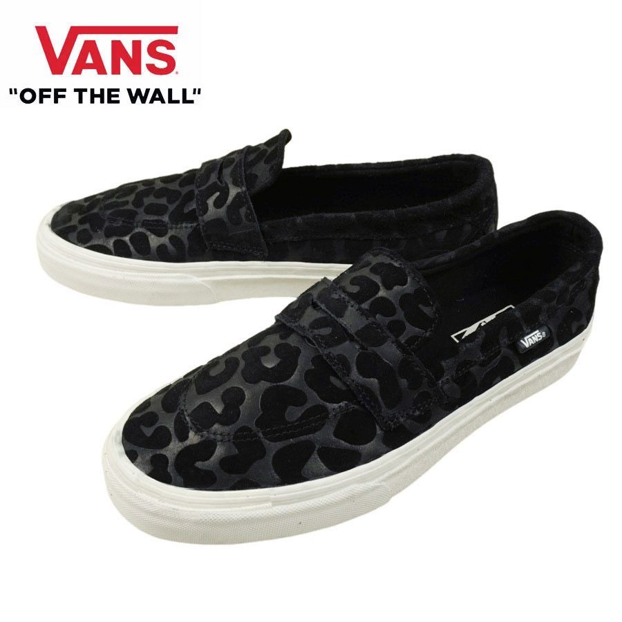 【完売品】Vans ブラック スエード ローファー vans ローファー スエード ブラック 22cm - メルカリ