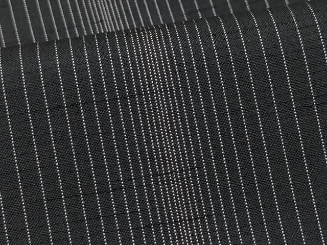 平和屋着物○本場縞大島紬 縞 丸恵謹製 証紙付き 正絹 逸品 未使用