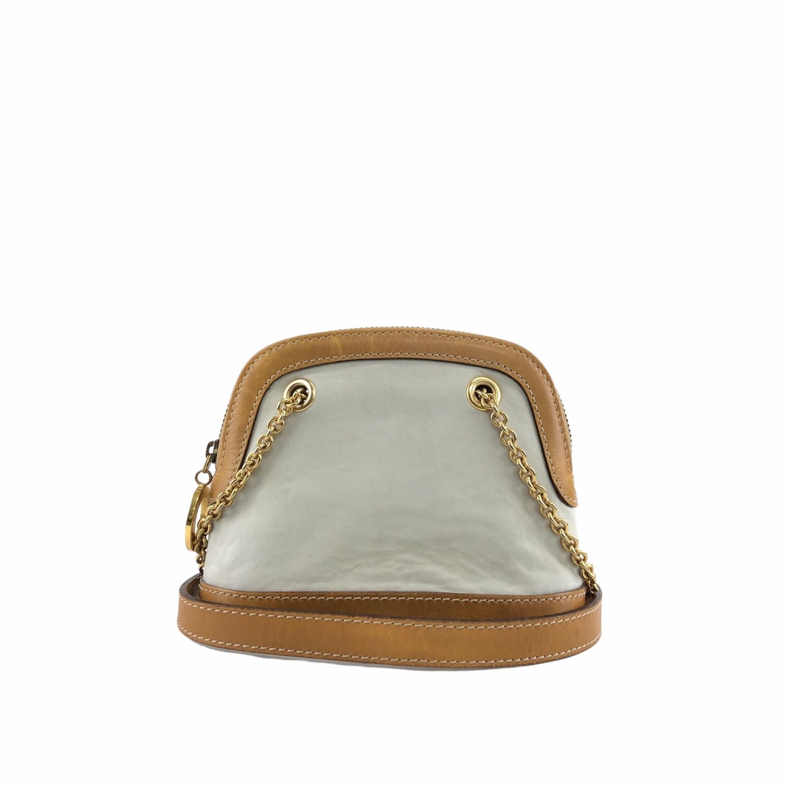 CELINE セリーヌ ショルダーバッグ ベージュ サークルロゴチャーム 