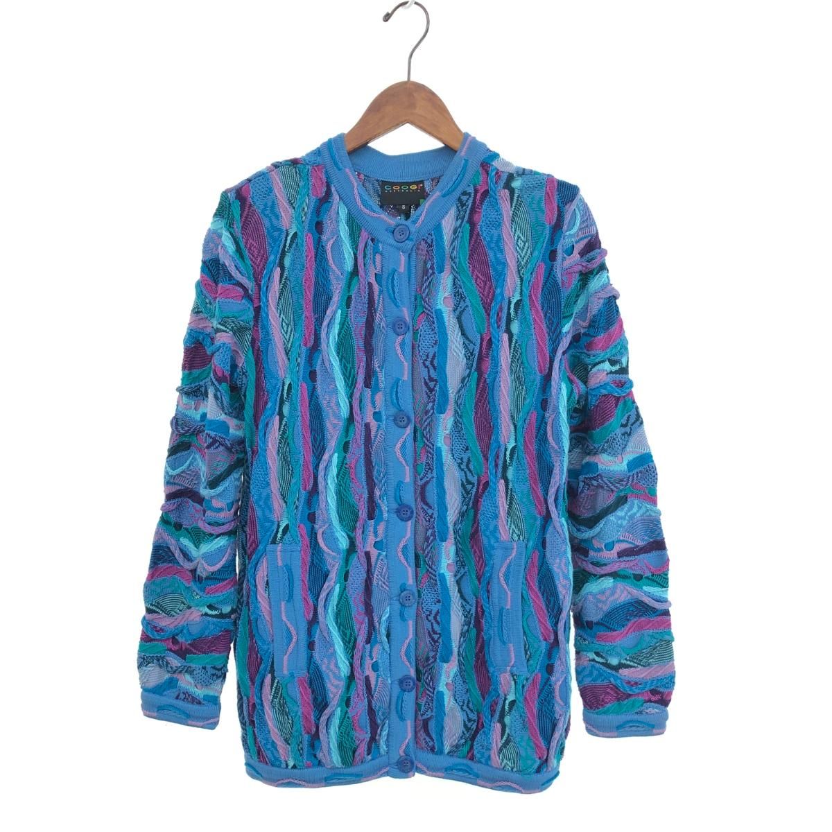 クージー COOGI 3Dニットカーディガン 74095 ブルー レディース