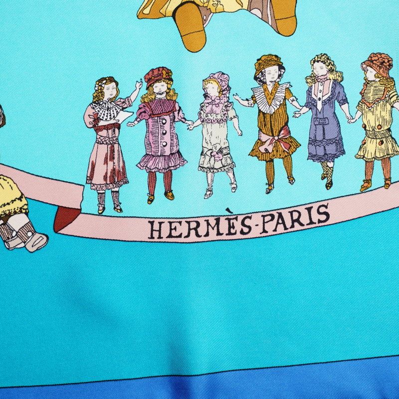 HERMES エルメス カレ90 HELLO DOLLY ハロードリー スカーフ バンダナ