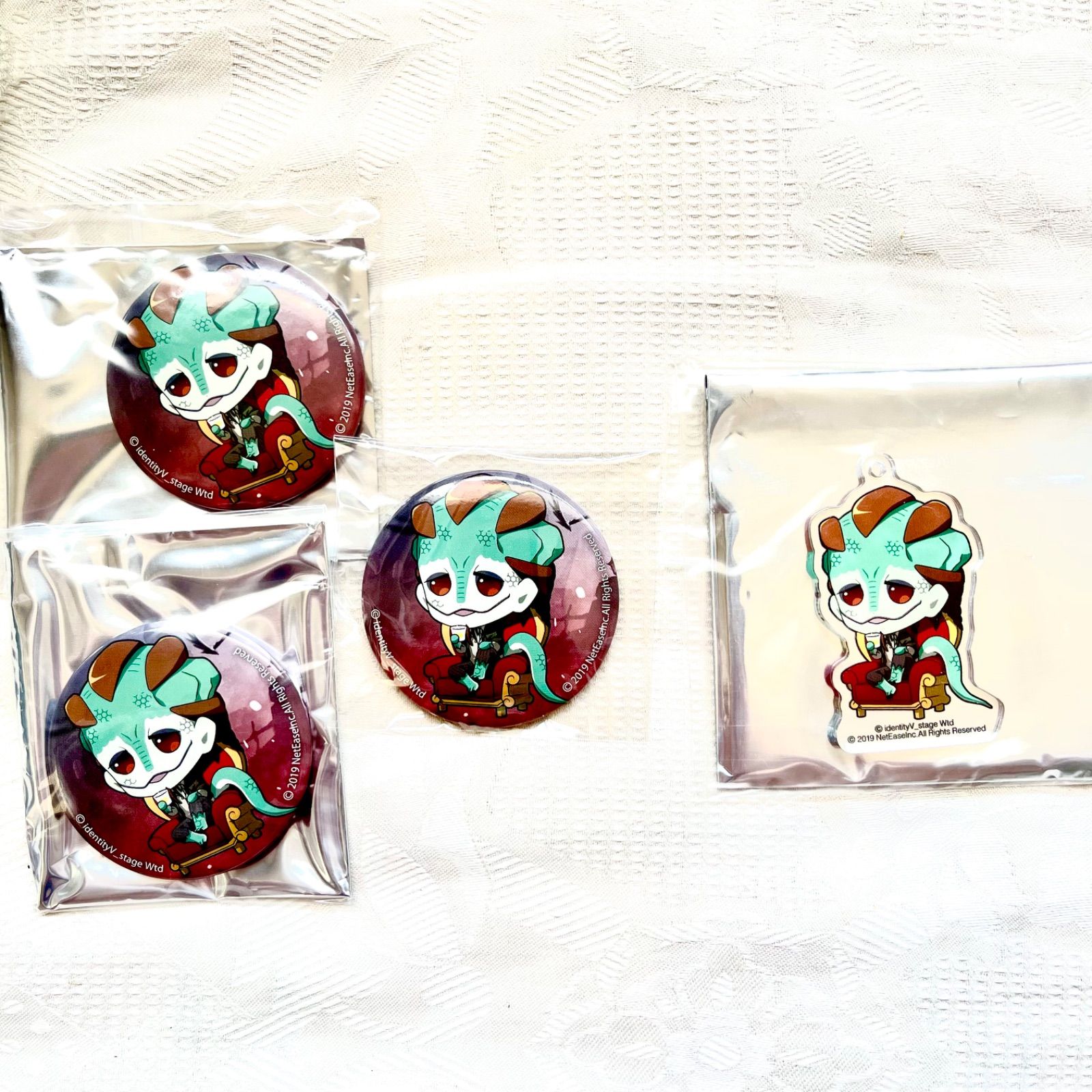 第五人格 identityV 舞台 魔トカゲ ルキノ 缶バッジ アクキー