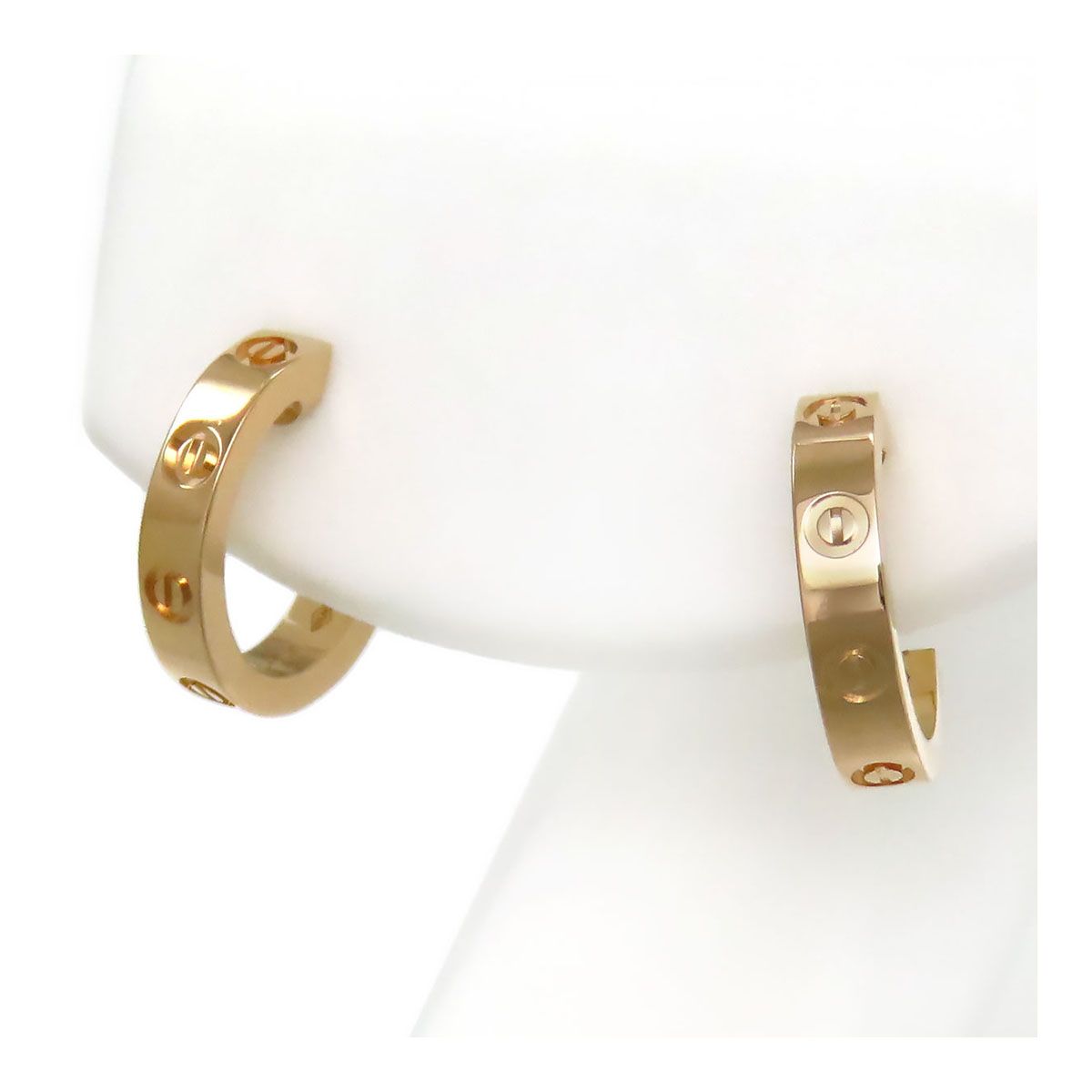 カルティエ ラブ フープ ピアス SM B8029000 750 18K K18PG レディース CARTIER ジュエリー