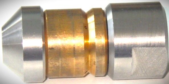 Hose Pro オリジナル 排水管洗浄 高圧洗浄 回転型洗管ノズル １|２サイズ Φ１.４×４孔