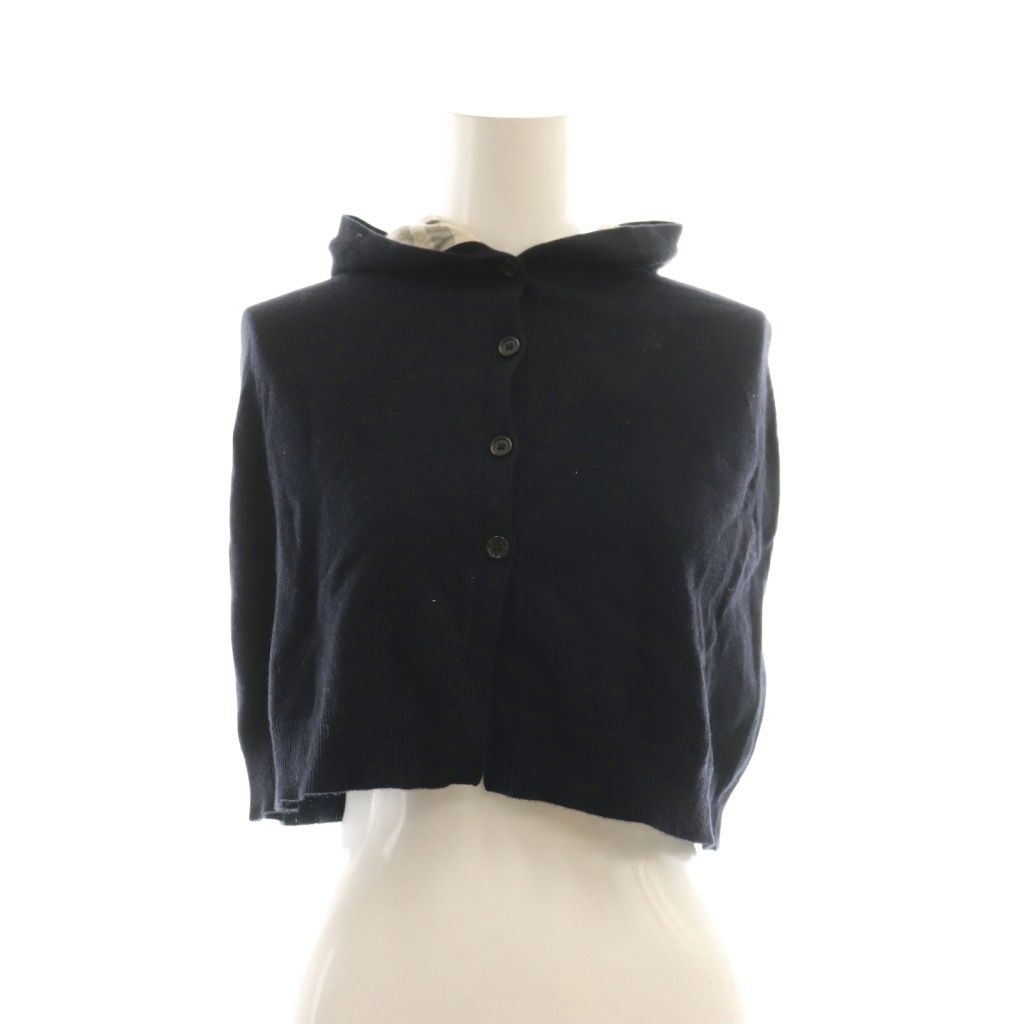 バーバリー チルドレン BURBERRY CHILDREN ポンチョ カシミヤ 24M 92㎝ 黒 ブラック |SS OS GY14