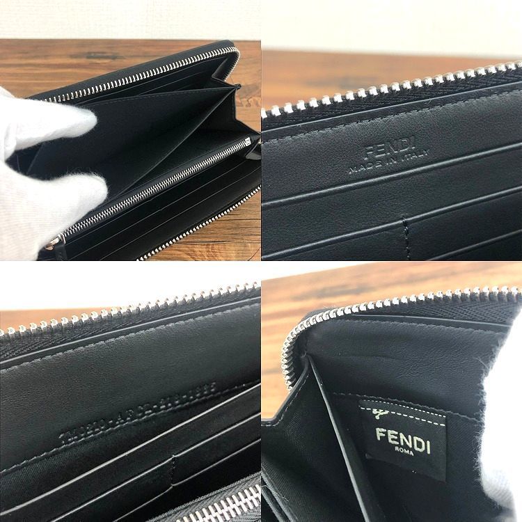 超人気 未使用品 FENDI ジップウォレット 7M0210 黒 239 asakusa.sub.jp