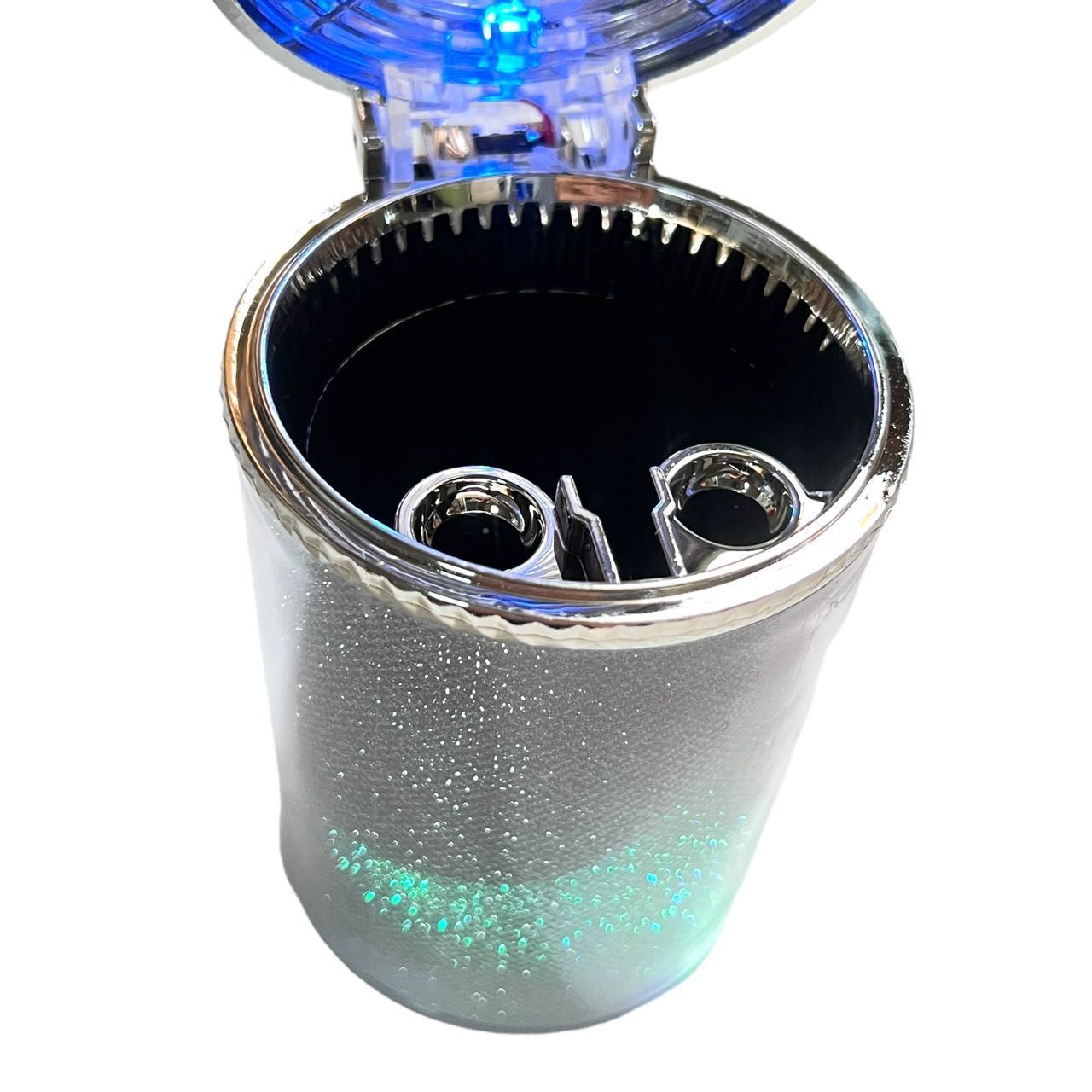 車内も室内もOK！LEDで光る 昭和レトロ ムーディーな灰皿☆カー 