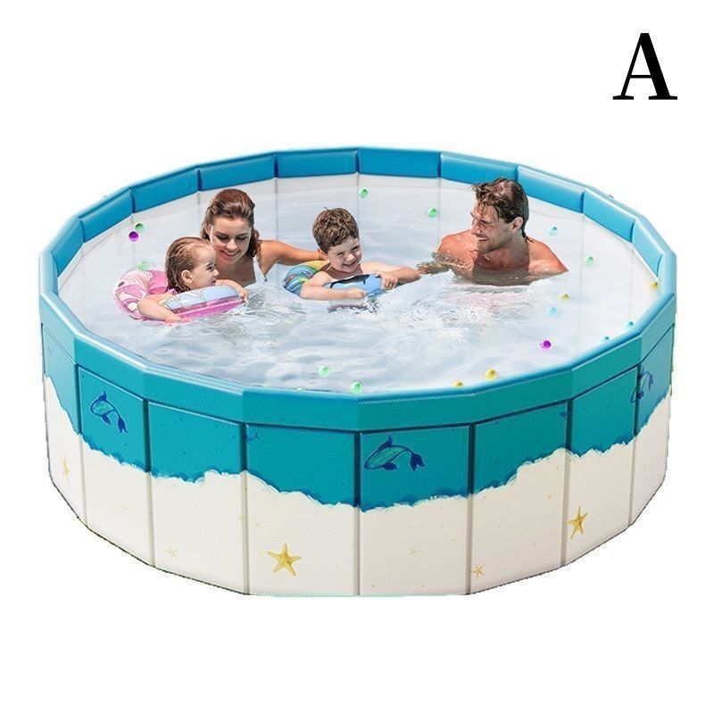 子供 プール 折りたたみ 空気入れ不要 120cm キッズ 子供プール ベビー用 ペット 犬用 バスタブ ビニールプール ベランダ 折り畳み プール 冬 遊び 日光浴 プール 折りたたみプール 家庭用 大型 空気入れ不要 120cm 子供用