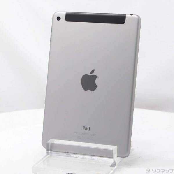 〔品〕 iPad mini 4 128GB スペースグレイ MK762J／A SIMフリー【262】