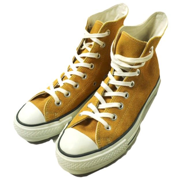CONVERSE コンバース 日本製 SUEDE ALL STAR J HI スエードオールスタージャパンハイ US6.5(25cm) ゴールド MADE IN JAPAN マスタード スニーカー シューズ g17927