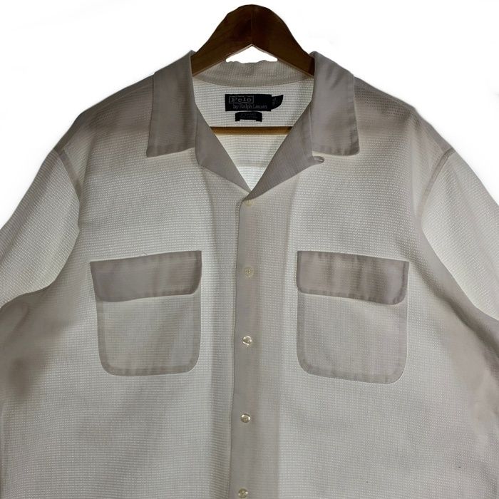Polo by Ralph Lauren Steward 半袖シャツ L 開襟 超希少 90s Polo by Ralph Lauren ポロ バイ ラルフローレン