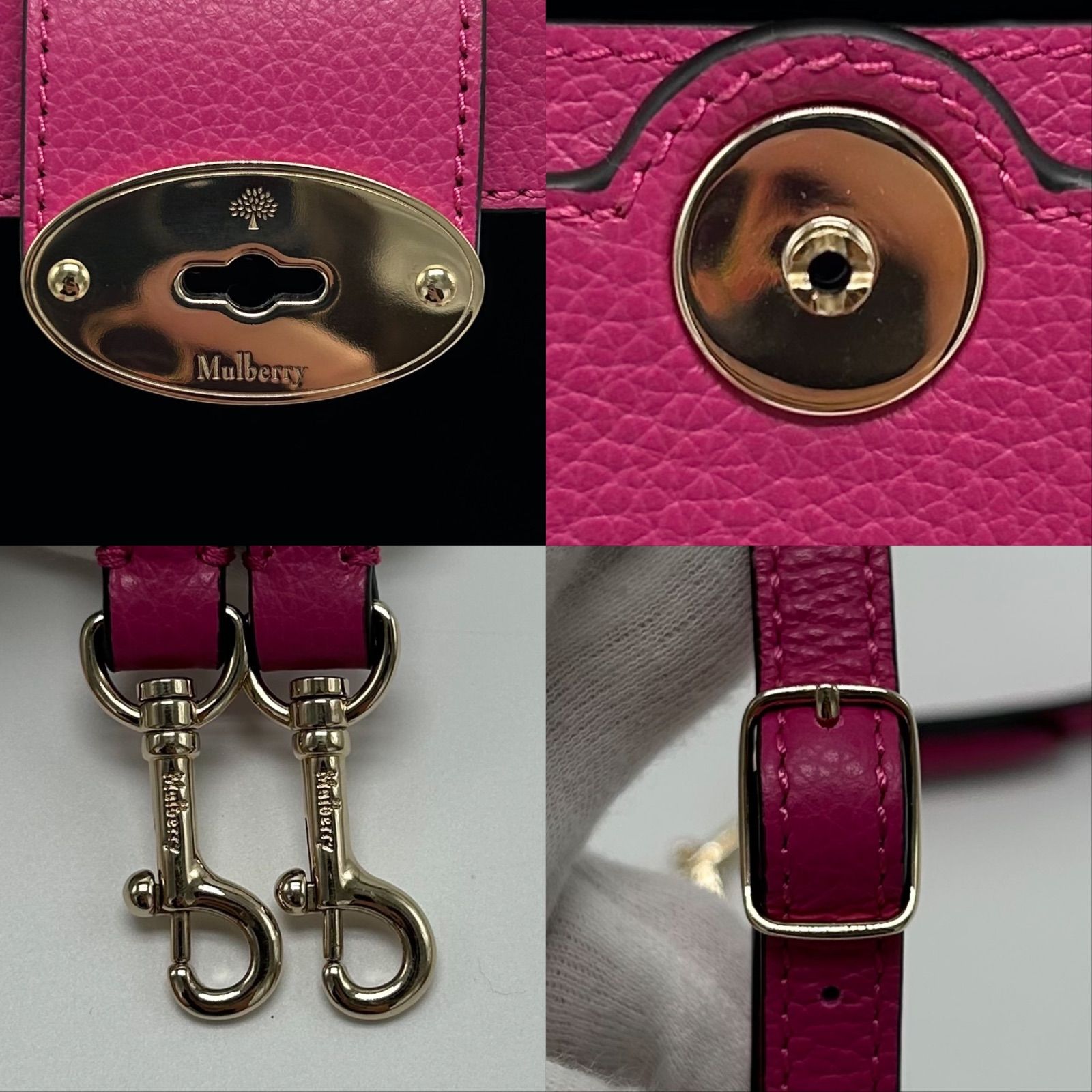 ✨️未使用級✨️ Mulberry ショルダーバッグ ピンク レザー ◎ 未使用級 Mulberry マルベリー ショルダーバッグ バニティ